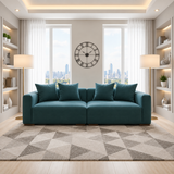 The Warwick Lounge 4-Seater Sofa In Plush Velvet Fabric