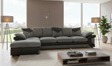 Fairview Lounge L-Shaped Sofa In Jumbo Fabric