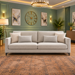 Ellington Modern 3 Seater Sofa In Plush Velvet Fabric