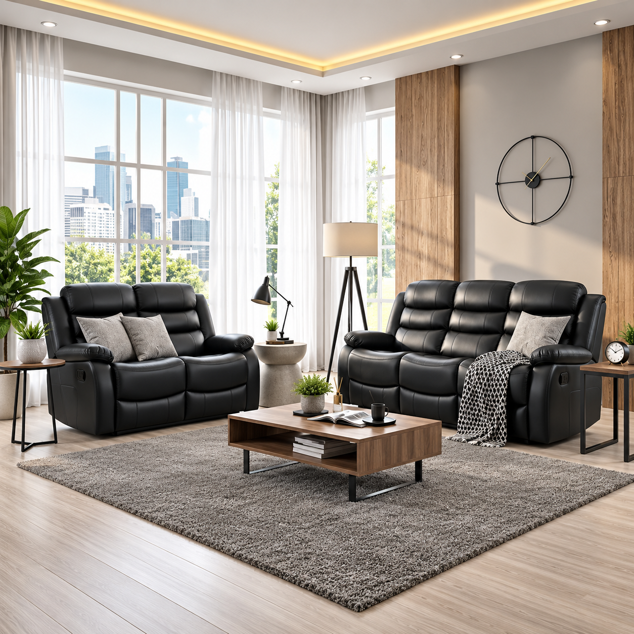 Hermoine Recliner 3 And 2 Seater Sofas