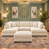 Winsted Grace U-Shaped Sofa In Plush Velvet Fabric