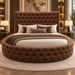 Ravello Deep Button Round Bed
