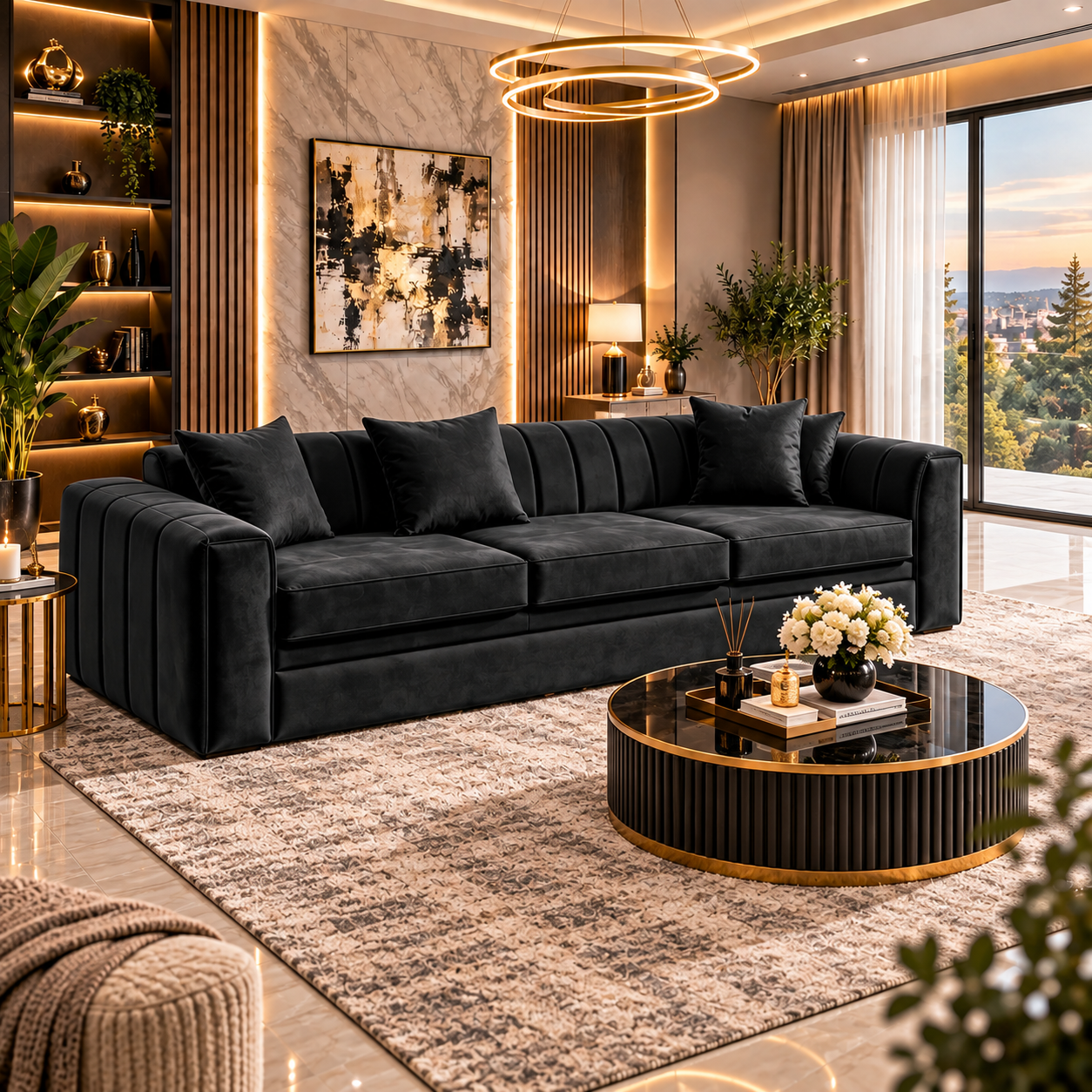 Orynthia Luxe 3 & 2 Seater Sofa Set