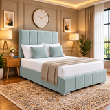 Penrose Luxury Vertical Panel Upholstered Bed Frame