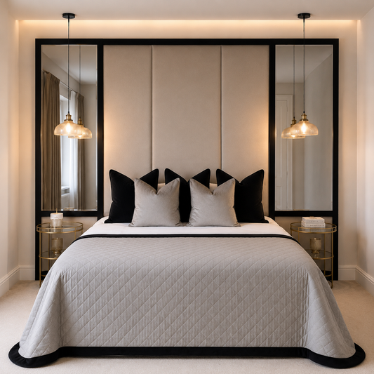 Fiona Panel Mirrored Bed Frame