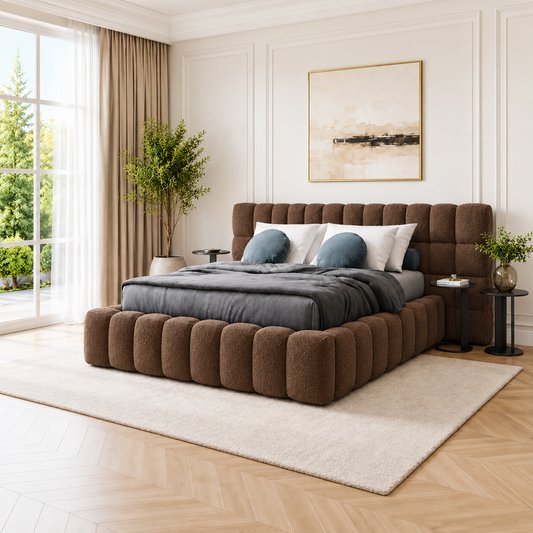Norfolk Hotel Style Boucle Bed Frame