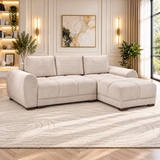 Azzuro Universal Corner Sofabed In Mocha