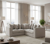 Quarry Calm Lounge Corner Sofa In Plush Velvet Fabric