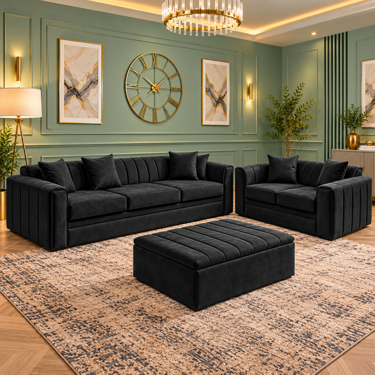 Orynthia Luxe 3 & 2 Seater Sofa Set
