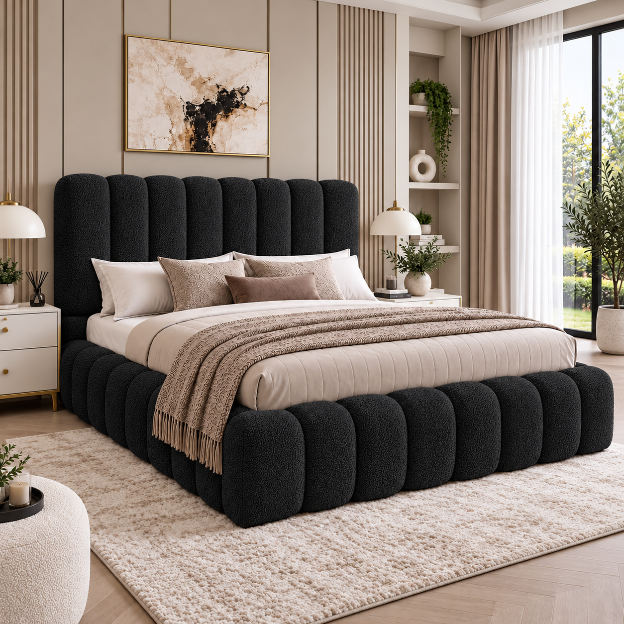 Lorenzo Fluted Bubble Bed Frame