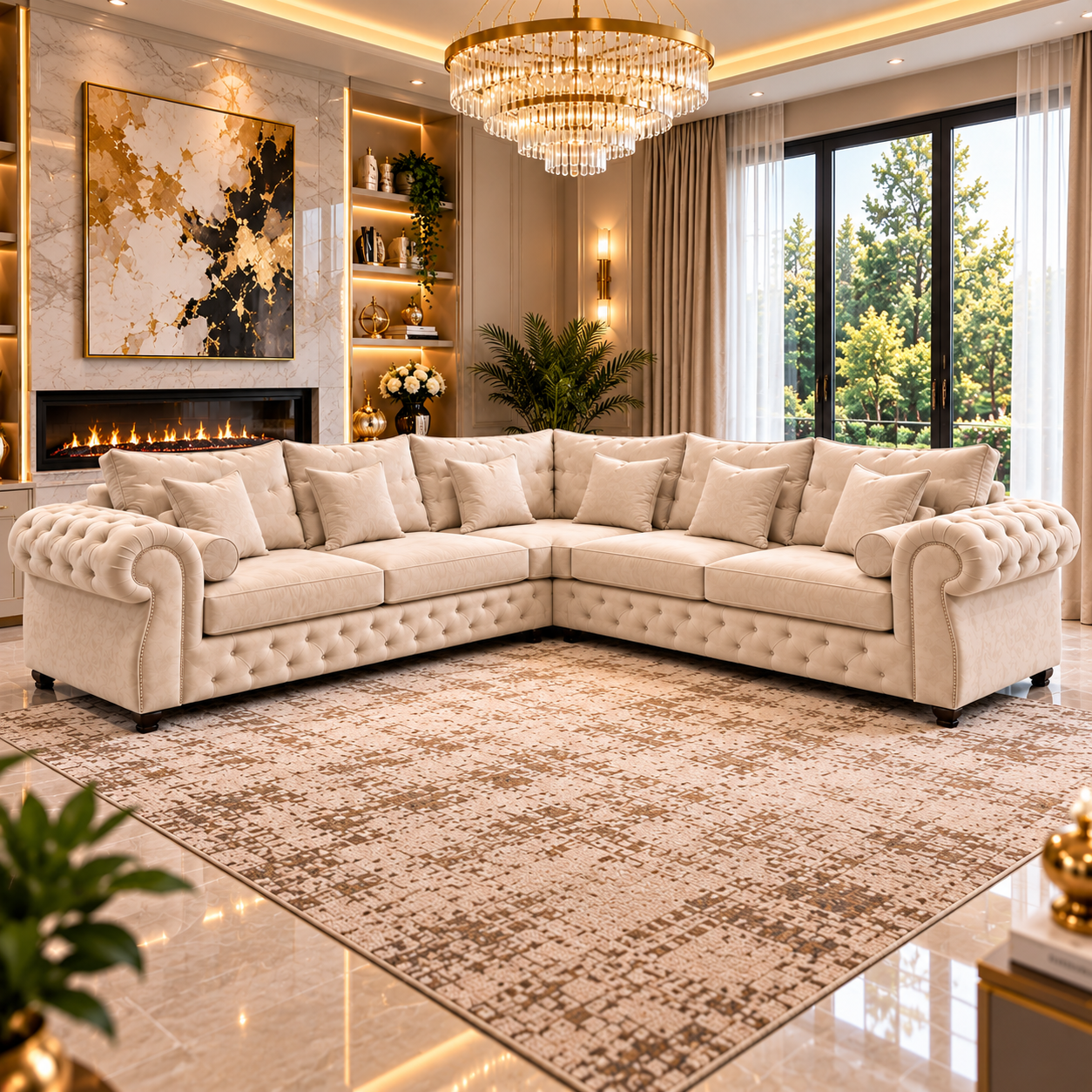 Lunavera Grand 5 Seater Corner Sofa