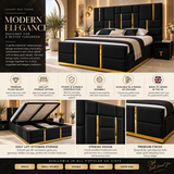 Crestovia Gilded Art Deco Bed Frame