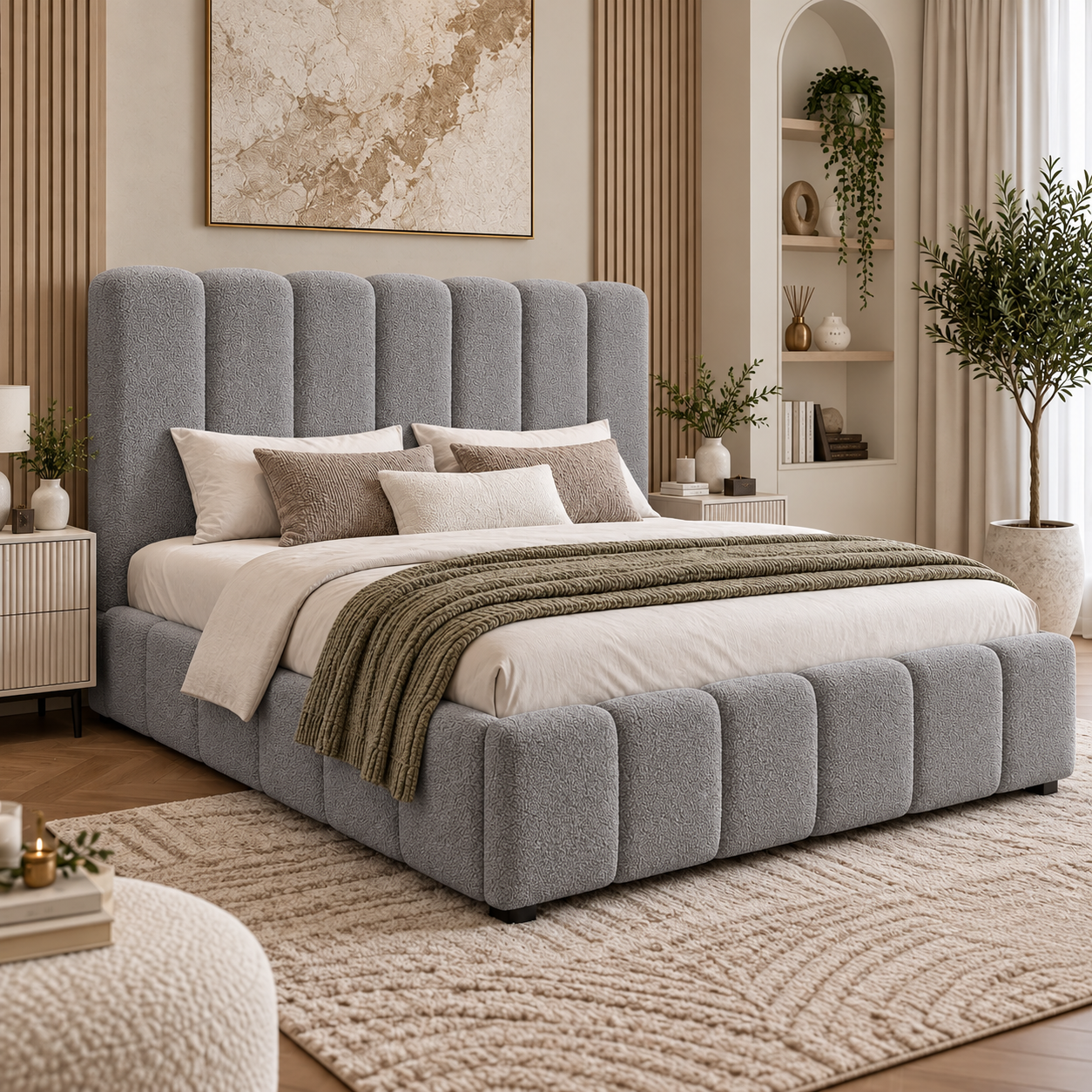 Bellagio Fluted Bubble Bed Frame