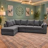 Prairie Wood Left-Hand Chaise L-Shaped Sofa