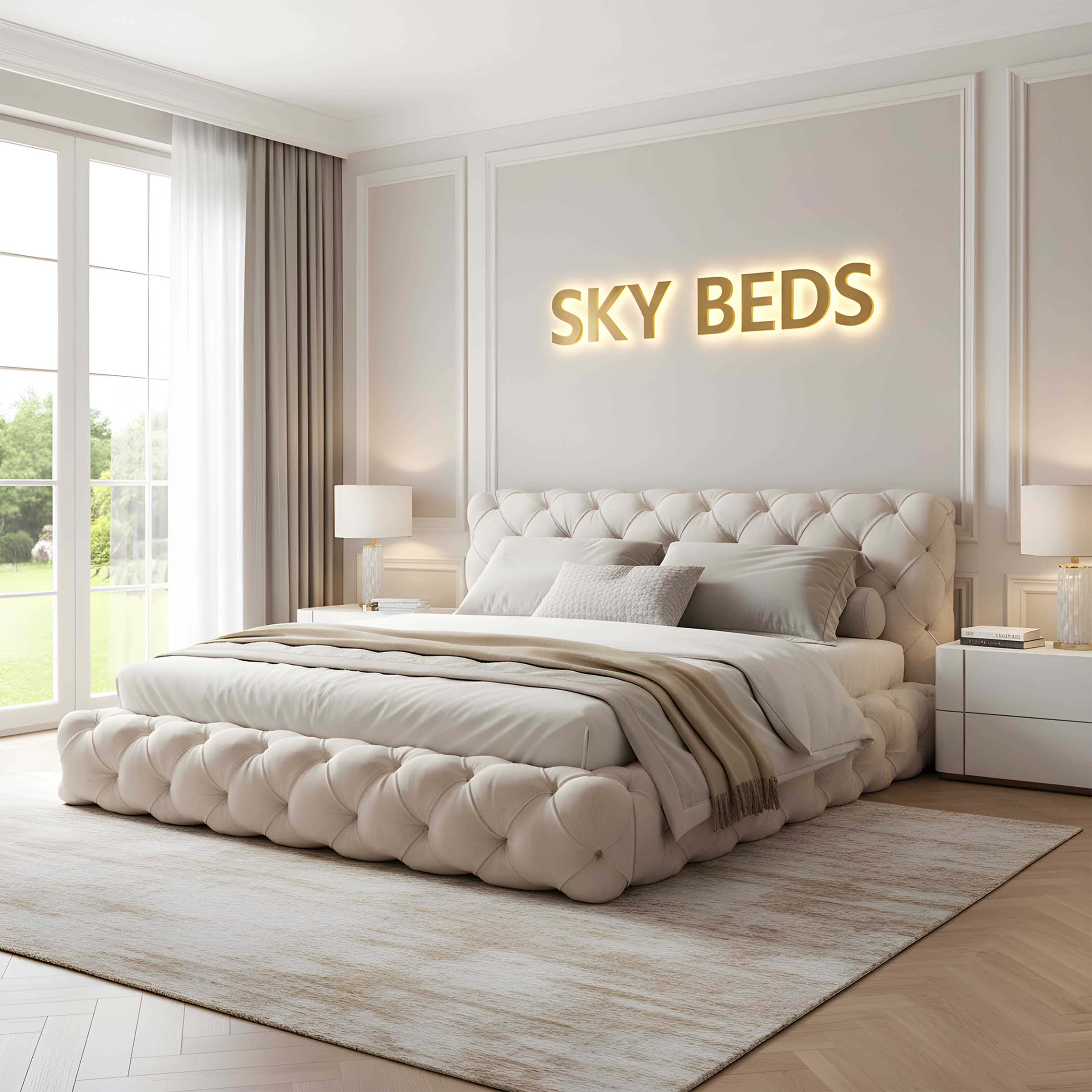 Regal Upholstered Ambassador Bed with Mini Headboard