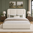 Sheffield Upholstered Grid Panel Bed Frame