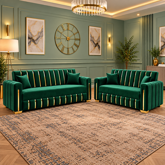 Froggy Modern Lounge 3 And 2 Seater Sofas In Plush Velvet Fabric