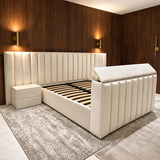 Titan Hotel Style TV Bed Frame with Wide Headboard