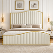 Aigburth Linestyle Golden Strip Bed Frame