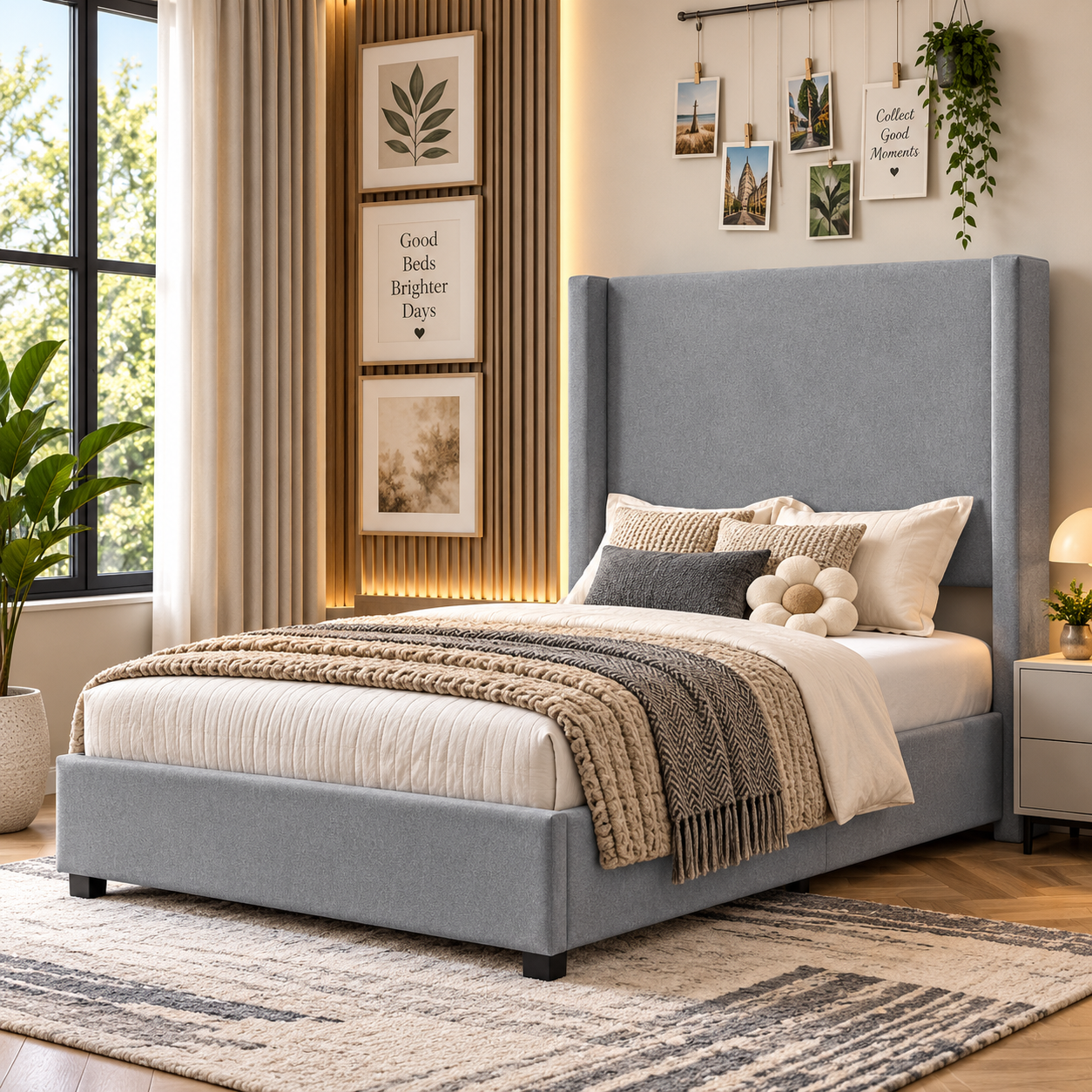 Luke Wingback Bespoke Childrens Bed Frame
