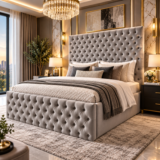 Carmella Ottoman Bed Frames With 18" side rails