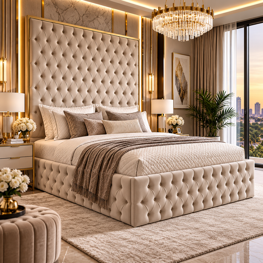 Tempur Chesterfield Luxury High Bed Frame
