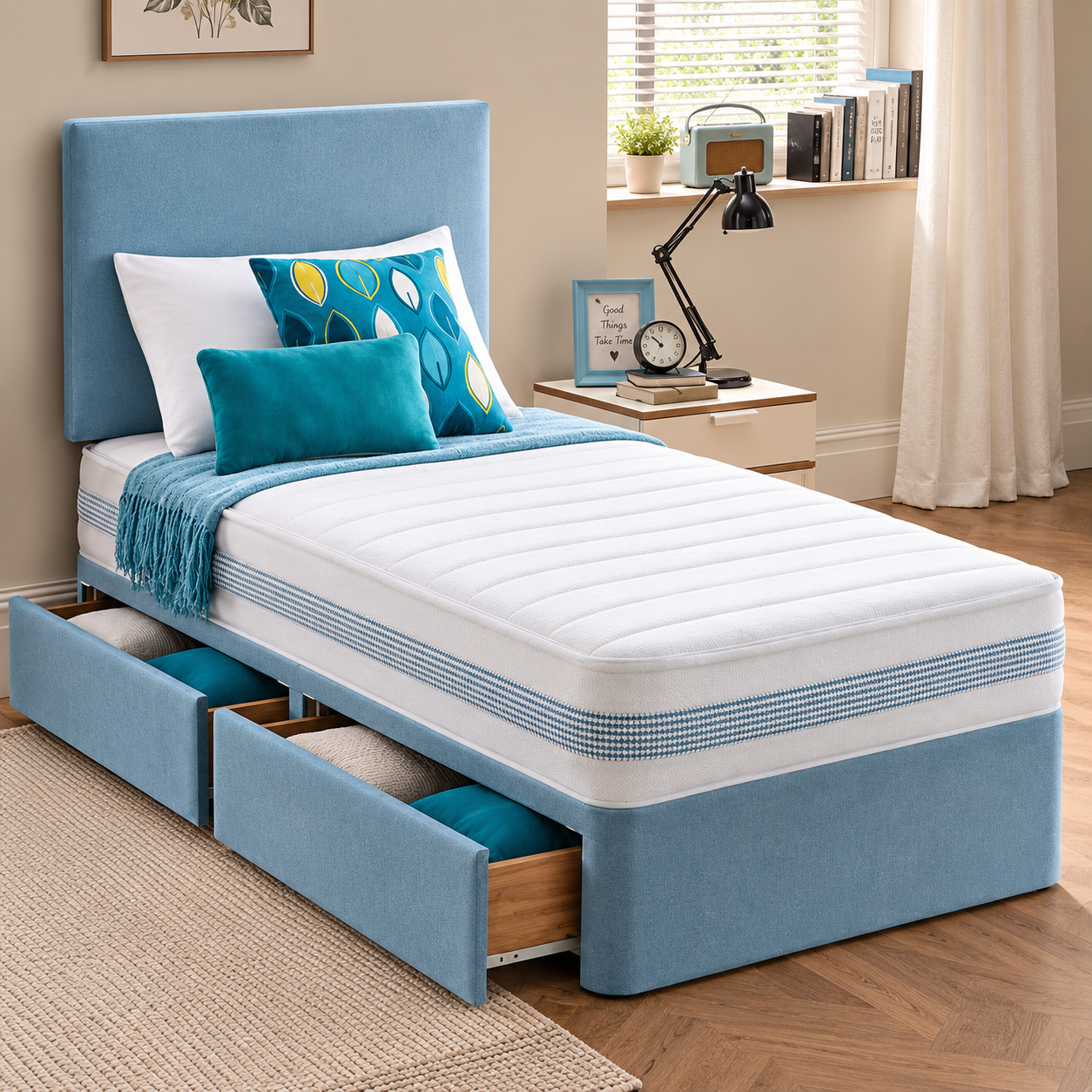 Koko Divan Bed Set with Drawer Option