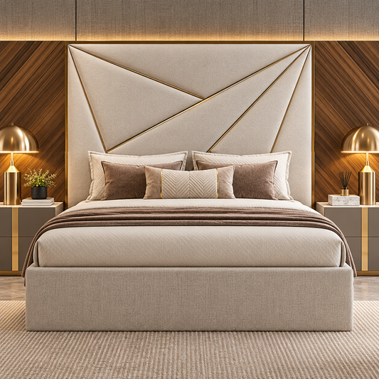 Noah Stylish Bed Frame in Plush Velvet Fabric