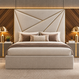 Noah Stylish Bed Frame in Plush Velvet Fabric