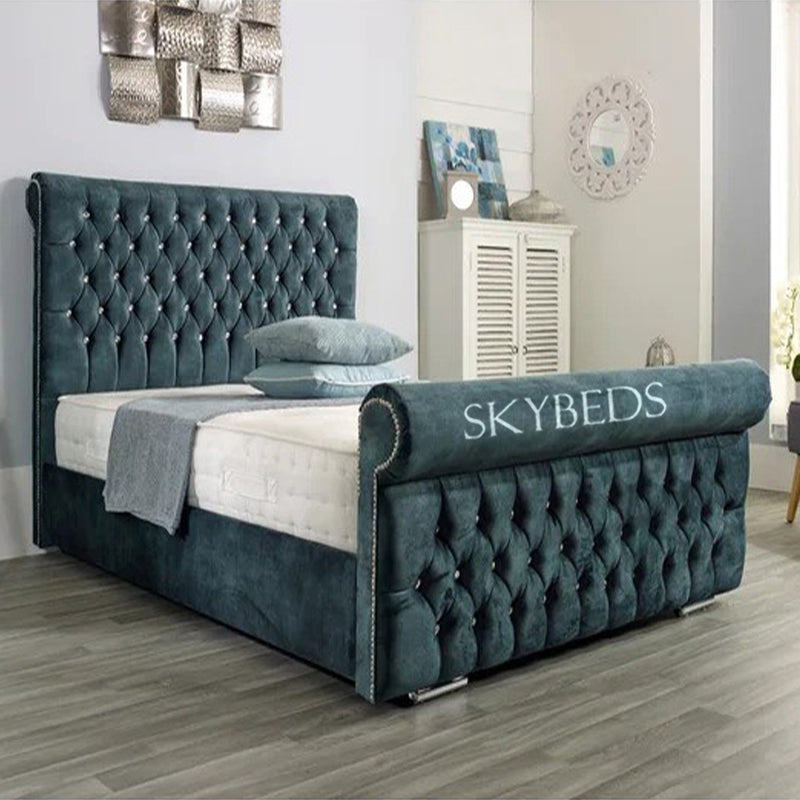 Amelia Sleigh Bed Frame