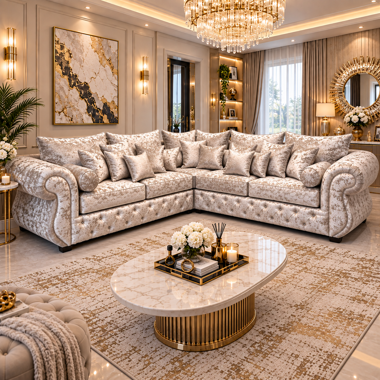 Montaire Opulence 5 Seater Corner Sofa
