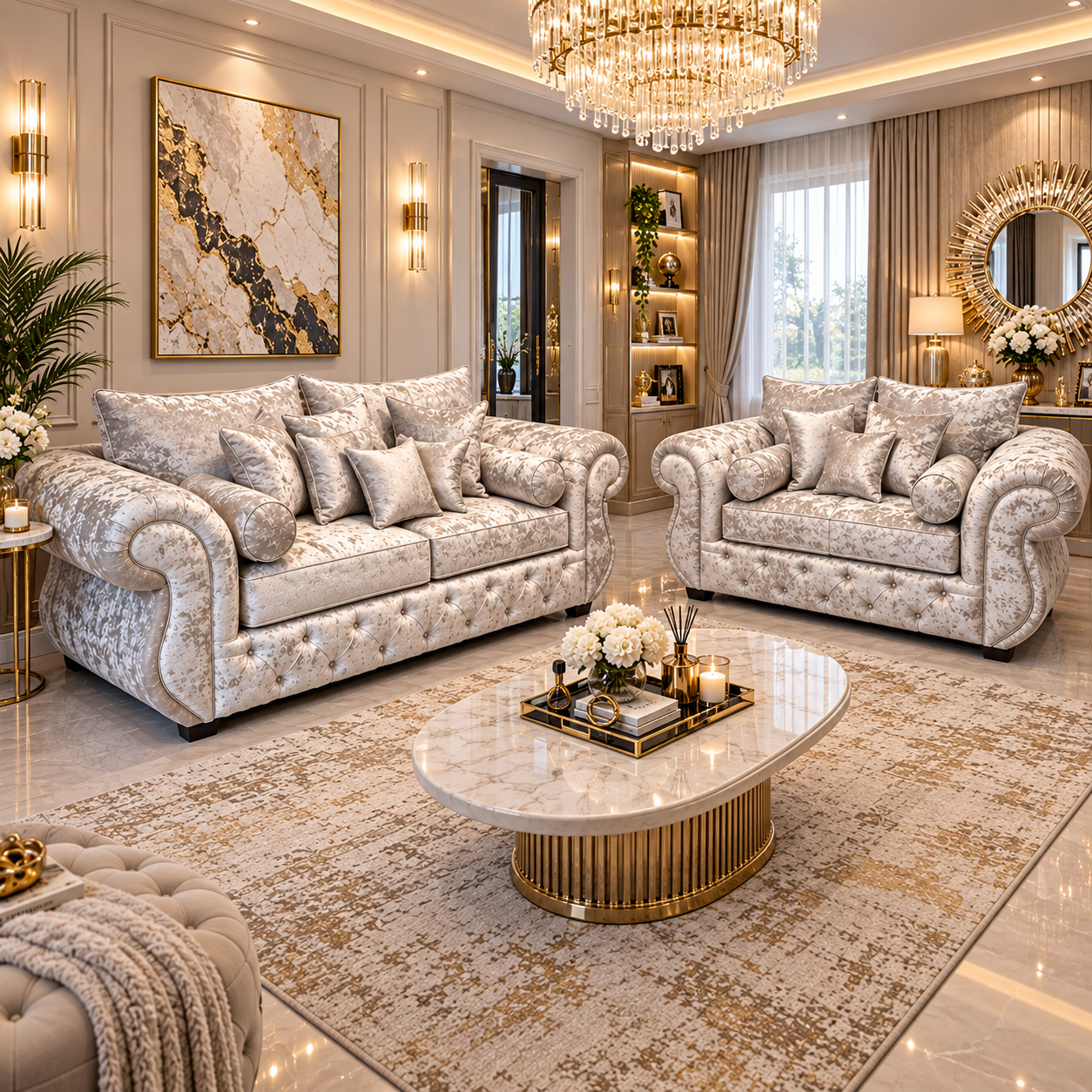 Montaire Opulence 5 Seater Corner Sofa