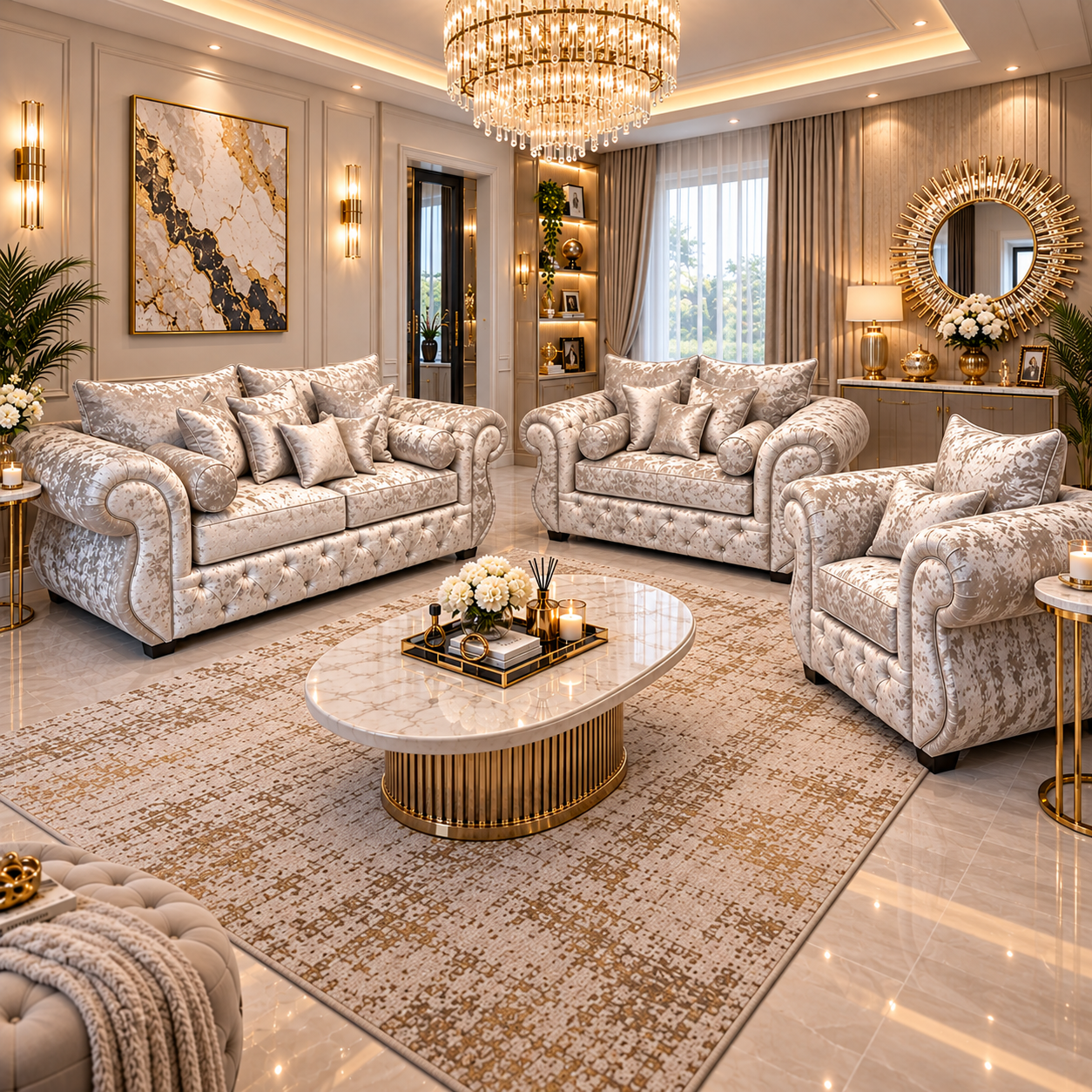 Montaire Opulence 5 Seater Corner Sofa
