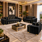 Nythera Goldline 3 & 2 Seater Sofa Set