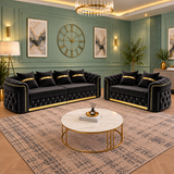 Toronto Luxury Sofa Sets In Plush Velvet Fabric