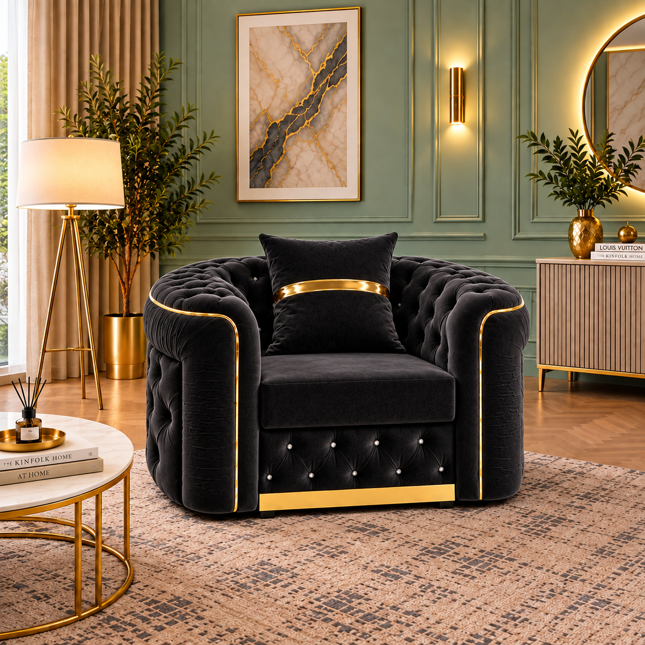 Toronto Luxury Sofa Sets In Plush Velvet Fabric
