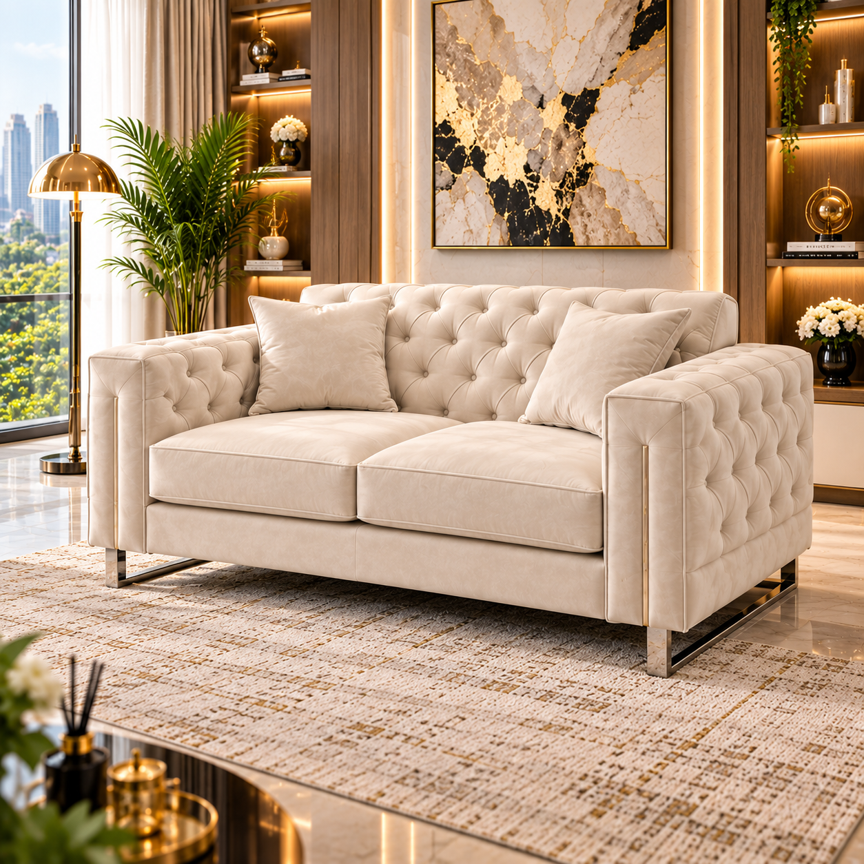 Montaire Grand Chesterfield 5 Seater Corner Sofa