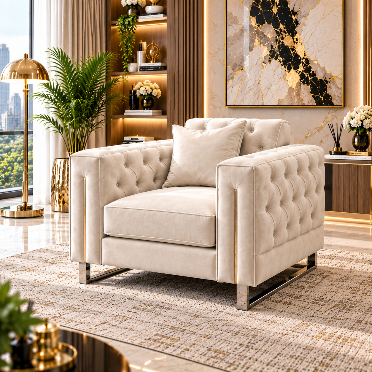 Montaire Grand Chesterfield 5 Seater Corner Sofa