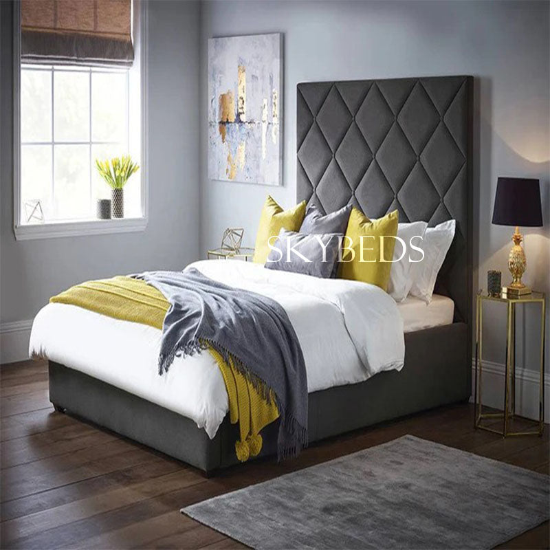 Diana High headboard Chesterfield bed frame