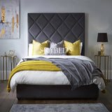 Diana High headboard Chesterfield bed frame