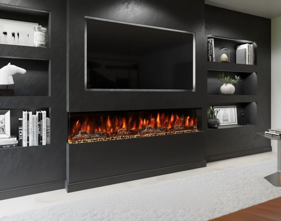 Modern Evolution Fires Spectrum Slimline Series 72 Inch Media Wall Electric Fire