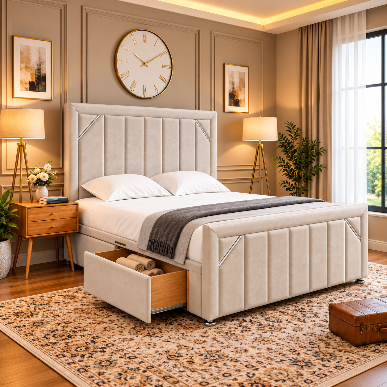 Cambridge Chrome-Line Divan Bed Frame