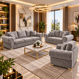 Mardeno Grand Scroll Arm 5 Seater Corner Sofa