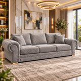 Mardeno Grand Scroll Arm 5 Seater Corner Sofa