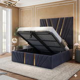 Stella Luxury Bed Frame With Golden Strips