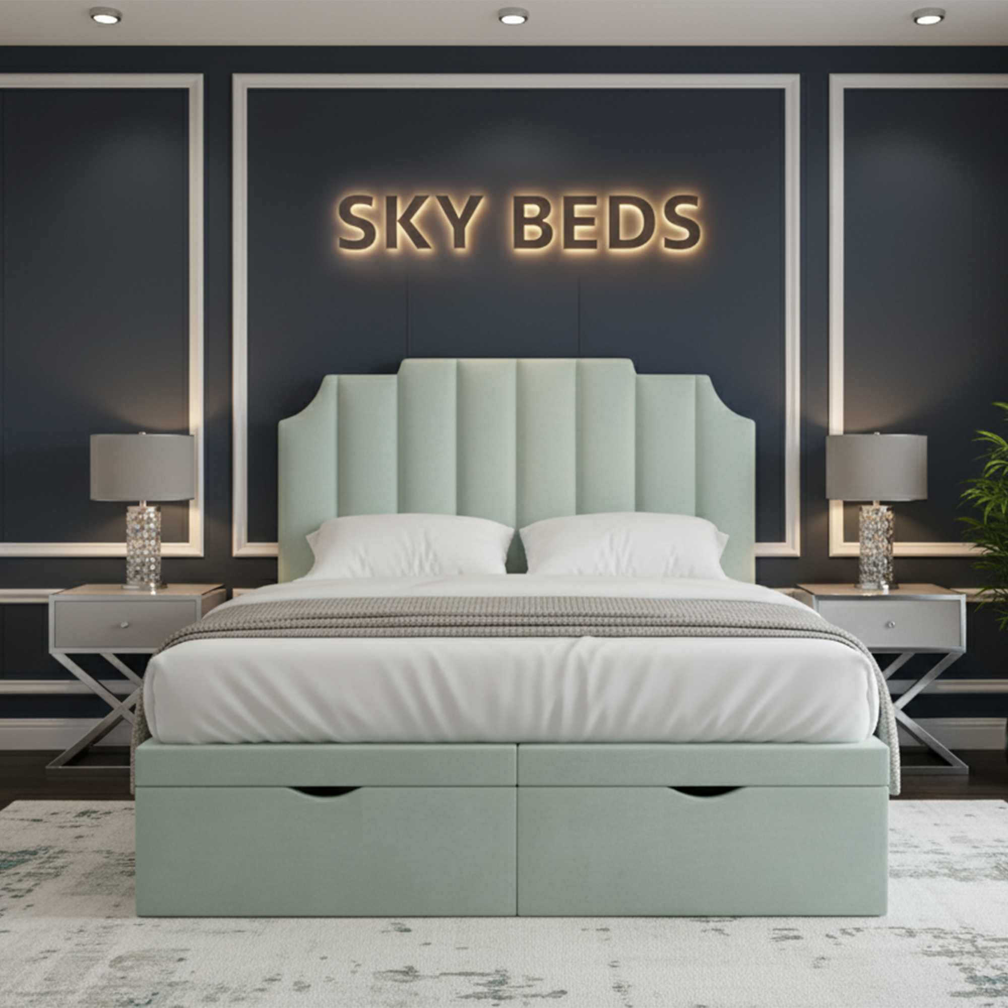 Camden Upholstered Divan Ottoman Bed Frame