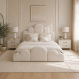 Rayan Luxury Teddy Boucle Bubble Bed Frame