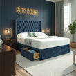 Zen Chesterfield Winged Divan Bed