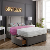 Timothy Divan Ottoman Bed in Plush Velvet Fabric