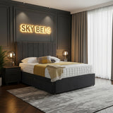 Stylish Panel Divan Bed With Panel Footboard